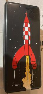 Langwerpige koektrommel Kuifje, Ophalen of Verzenden, Kuifje, Zo goed als nieuw, Gebruiksvoorwerp