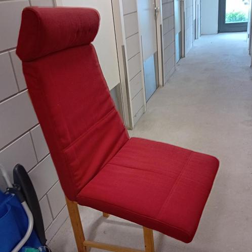 kussenstoel Poang Ikea, Huis en Inrichting, Stoelen, Gebruikt, Drie, Stof, Rood, Ophalen