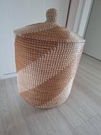 Grote rieten marokkaanse opbergmand, Huis en Inrichting, Woonaccessoires | Schalen en Manden, Ophalen of Verzenden, Zo goed als nieuw