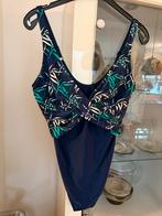Mooi blauw badpak met print maat 44/46, Kleding | Dames, Badmode en Zwemkleding, Ophalen of Verzenden, Zo goed als nieuw, Blauw