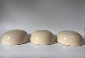 Vintage Gispen opaline lamp crème Ø 30 cm - 3 beschikbaar beschikbaar voor biedingen