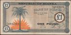 Biafra 1 pound ND(1968) gebruikt p.2 (nr 57), Postzegels en Munten, Verzenden, Overige landen, Los biljet