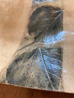 Aardewerk sierschaal, bladeren decor, Ophalen of Verzenden