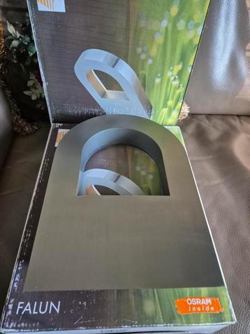 2 x osram falun rvs buitenlamp wandlamp buitenmuur lamp beschikbaar voor biedingen