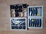 Kerstballen donkerblauw 4 dozen van glas, Diversen, Kerst, Ophalen of Verzenden