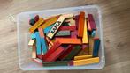 802 Kapla blokjes mix gekleurd en houtskleur, Kinderen en Baby's, Speelgoed | Houten speelgoed, Overige typen, Gebruikt, Ophalen