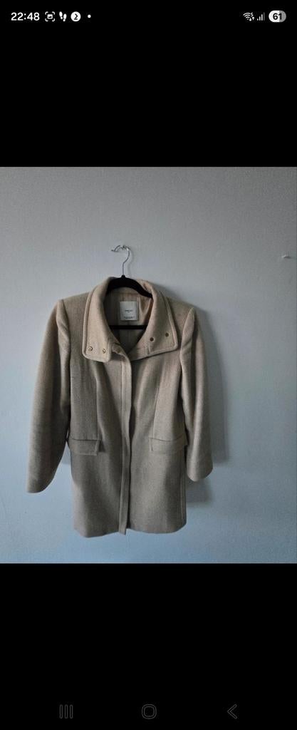 Jas, Kleding | Heren, Beige, Ophalen of Verzenden, Mango, Gedragen