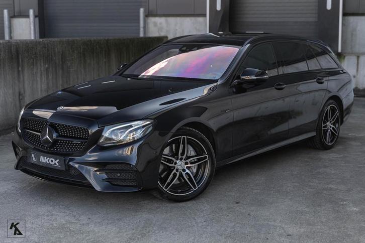 Mercedes E-klasse E43 AMG | 4MATIC | Premium Plus | Obsidian, Auto's, Mercedes-Benz, Bedrijf, Te koop, E-Klasse, 360° camera, 4x4