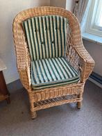 Rieten stoel  t.e.a.b., Huis en Inrichting, Stoelen, Ophalen, Gebruikt, Bruin, Riet of Rotan