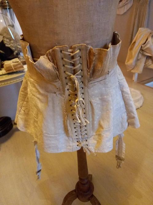 Antiek Edwardian Corset , Jaar 1900 + Gratis oude Bloesje ,, Antiek en Kunst, Curiosa en Brocante, Ophalen of Verzenden