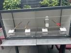 Kanarie broedkooi met verwijderbaar tussenschot, Ophalen, Zo goed als nieuw, Aluminium, Broedkooi of Kweekkooi
