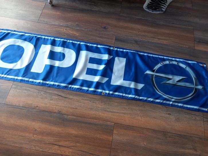 0PEL BANNER 45X 180 MET BEVESTIGGINGS OGEN MOOIE KLEUR, Auto diversen, Wieldoppen, Nieuw, Ophalen of Verzenden