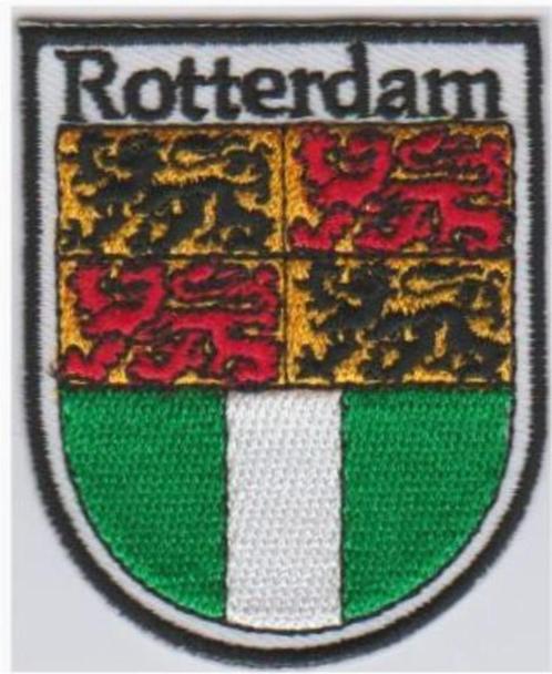 Rotterdam vlag schild stoffen opstrijk patch embleem #1, Verzamelen, Kleding en Patronen, Nieuw, Shirt, Verzenden