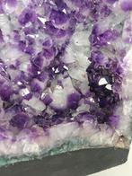 Amethist Geode (Links) met Bergkristal - 23.20kg, Verzamelen, Mineralen en Fossielen, Ophalen