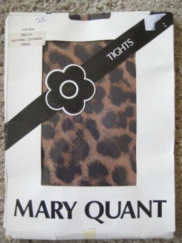 Mary Quant tights luipaardprint jaren '60 nylon kousen nieuw beschikbaar voor biedingen