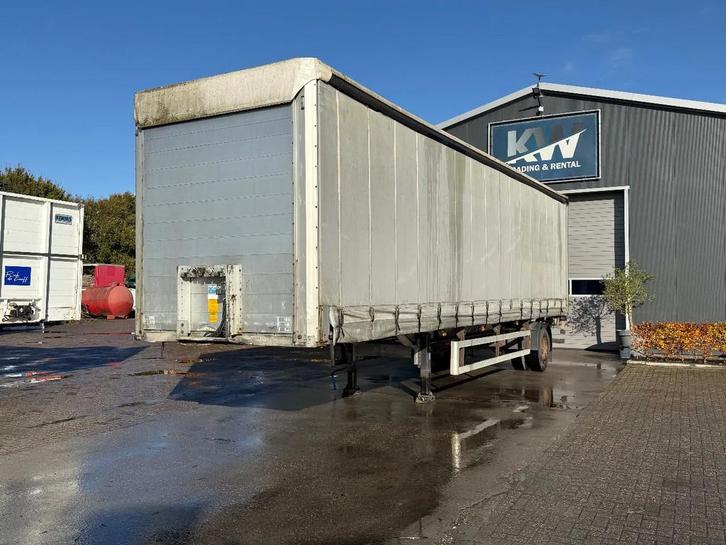 Tracon UDEN City schuifzeilen trailer met laadklep, Auto's, Vrachtwagens, Bedrijf, Te koop, Aanhangers en Opleggers, Overige brandstoffen