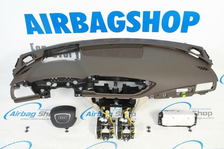 Airbag set - Dashboard 4 spaak HUD bruin beige Audi A7 4G, Auto-onderdelen, Dashboard en Schakelaars, Gebruikt, Ophalen of Verzenden