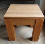 Salontafels, bijzettafels, 50x50 massief eikenhout met lades, Huis en Inrichting, Ophalen, Zo goed als nieuw, Minder dan 55 cm