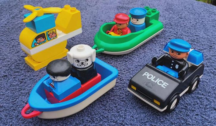 duplo voertuigen met bestuurder., Kinderen en Baby's, Speelgoed | Duplo en Lego, Zo goed als nieuw, Duplo, Ophalen of Verzenden