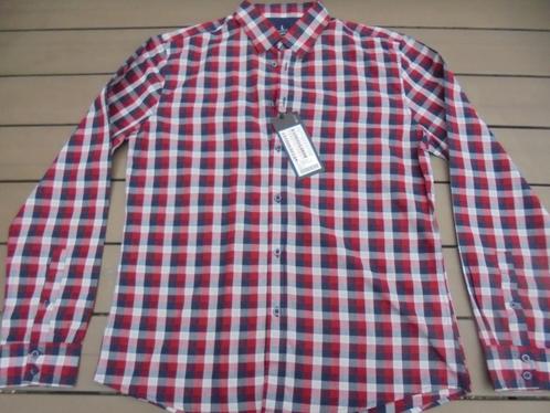 NIEUW Rood ruiten overhemd, Kleding | Heren, Overhemden, Nieuw, Halswijdte 41/42 (L), Rood, Ophalen of Verzenden
