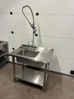 Te koop rvs aanvoer tafel  vaatwasser met spoeldouche kraan, Ophalen
