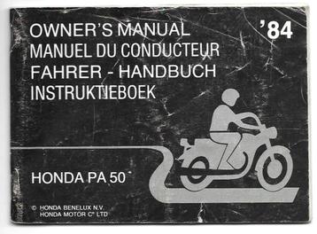 Honda PA50 handleiding bromfiets 1984 (7275z) beschikbaar voor biedingen