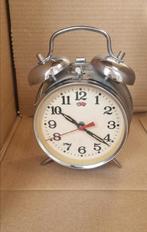 Vintage wekker, zilverkleurig, Witgoed en Apparatuur, Wekkers, Verzenden, Analoog