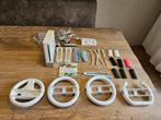Witte Wii + accessoires + spel  wii sports, Ophalen of Verzenden, Zo goed als nieuw, Sport, 3 spelers of meer