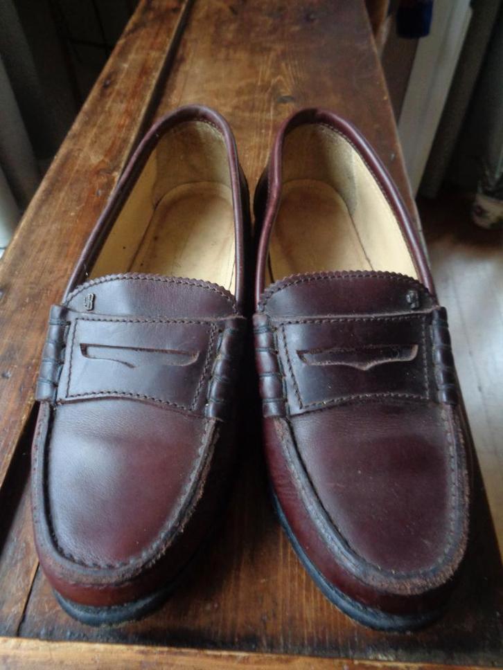 Van Bommel leren moccasins/loafers:mt 38 (G) (5), Kleding | Dames, Schoenen, Zo goed als nieuw, Instappers, Bruin, Ophalen of Verzenden