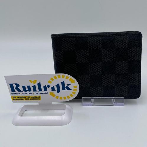 Louis Vuitton Wallet Slender Damier Graphite Grey, Sieraden, Tassen en Uiterlijk, Portemonnees, Zo goed als nieuw