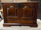 ANTIEK ORIGINEEL EIKEN DEKENKISTJE uit  jaartal 1850, Ophalen, Zo goed als nieuw, Eikenhout, 50 tot 75 cm
