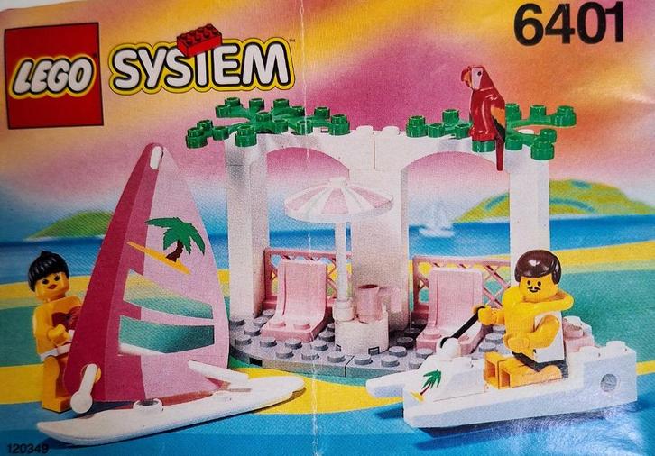 Lego Nr 6401 Seaside Cabana strandtent zgan Vintage € 13,99, Kinderen en Baby's, Speelgoed | Duplo en Lego, Zo goed als nieuw