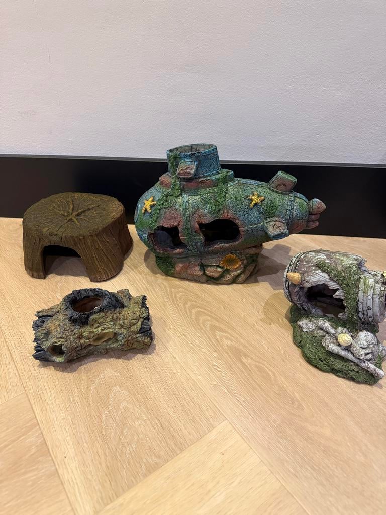 Aquarium decoratie, Ophalen, Gebruikt