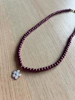 Bloemen kralenketting, Verstelbaar, Verzenden, Paars, Nieuw