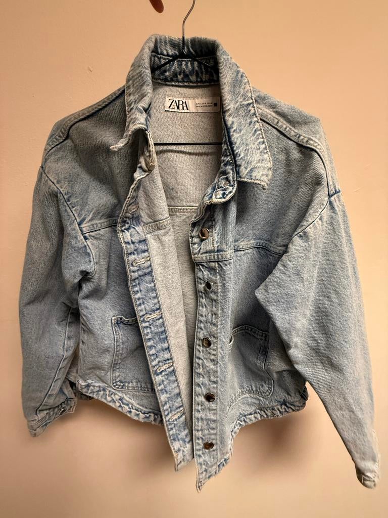 Zara spijkerjasje - Perfect voor de lente!, Blauw, Ophalen of Verzenden, Zo goed als nieuw, Jasje