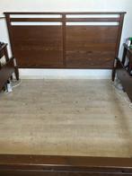 Houten bed ombouw, Ophalen, Gebruikt, Bruin, Tweepersoons