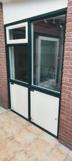 Houten kozijn met dubbelglas, Ophalen, Gebruikt, Raamkozijn, 150 tot 225 cm
