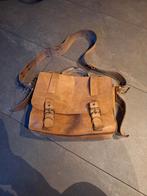 Cognac leren werk/akte/schooltas, Ophalen of Verzenden, Gebruikt, Bruin, Leer
