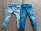 Blauwe denim joggers maat 116, Broek, Gebruikt, Jongen of Meisje, H&M