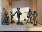 5 unieke tinnen beeldjes, Antiek en Kunst, Ophalen of Verzenden