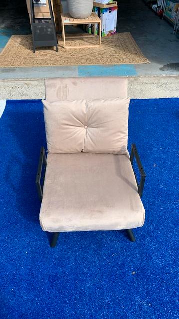 HOMCOM Slaapfauteuil stoel bed verstelbare rugleuning beschikbaar voor biedingen