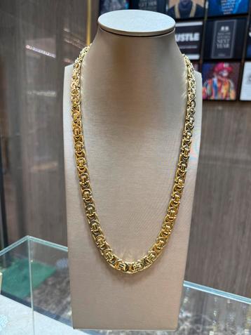 18KT Goud - 137.69 Gram - Ketting - PLATTE KONING beschikbaar voor biedingen