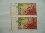 1624. Spanje, 2 X 2.000 pesetas 1992 UNC Mutis., Verzenden, Overige landen, Setje