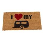 I LOVE My Caravan deurmat € 8.95, Www.kampeerkoopje.nl, Info@kampeerkoopje.nl, Nieuw, Ophalen of Verzenden