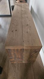 Steigerhouten bank, Tuin en Terras, Ophalen, Gebruikt, Hout