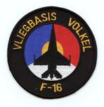 KLu luchtmacht patch F-16 vliegbasis Volkel roundel, Verzamelen, Ophalen of Verzenden, Luchtmacht, Nederland, Embleem of Badge