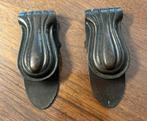 Vintage 2 metalen trapklemmen, koper wasknijper, Ophalen of Verzenden