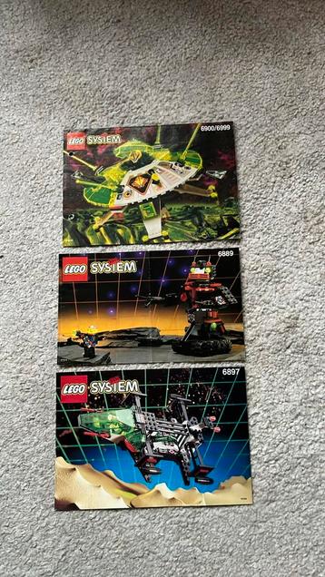 LEGO Ruimtevaart bouwtekening nr. 6889, 6897 en 6900/6999 beschikbaar voor biedingen