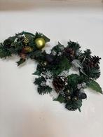 Set van 2 vintage kaarsenringen met decoratie, Ophalen of Verzenden, Gebruikt