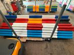 Hindernis balken, Softpoles, Staanders en Vleugels, Dieren en Toebehoren, Ophalen, Nieuw, Springen